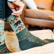 Load image into Gallery viewer, Darn Tough Women's Wild Life Crew Socks - Forest 6105