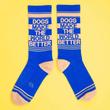 Load image into Gallery viewer, Dogs Make the World Better Gym Sock
