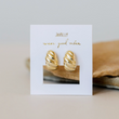 Load image into Gallery viewer, Swirl Hoop Earrings - Gold Vermeil