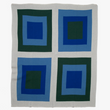 Load image into Gallery viewer, Modern Bauhaus Throw Hunter / Mid Blue - 60x50