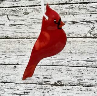 Male Cardinal Ceramic Ornament
