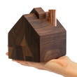 Load image into Gallery viewer, Oiled Walnut Barn Candle Holder