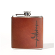 Load image into Gallery viewer, Pine Tree Leather Wrapped Flask