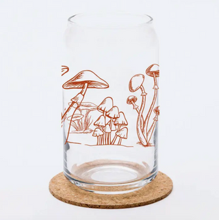 Mushroom Beer Can Glass