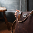 Load image into Gallery viewer, Red House Crossbody Day Bag - Chestnut
