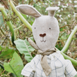 Load image into Gallery viewer, Ruthie the Rabbit Stuffed Toy - Chambray Skirt