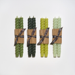 Load image into Gallery viewer, Beeswax 10" Rope Taper Candles - Sage