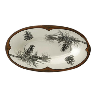 Laura Zindel Oblong Serving Dish - Pine Branch