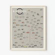 Load image into Gallery viewer, Evolution of Bicycles Print - 16x20 - PICKUP ONLY