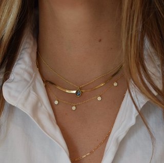 Lexie Herringbone Chain Necklace