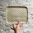 Load image into Gallery viewer, Textured Stoneware Small Tidbit Tray
