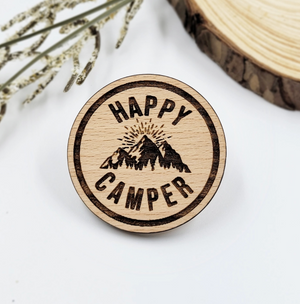 Outdoorsy Wooden Pin