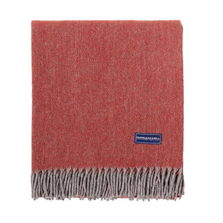 Faribault Ashby Twill Throw - Red 50x72