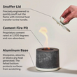 Load image into Gallery viewer, Tabletop Concrete Fireplace - Silver