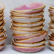 Load image into Gallery viewer, Pink & Gold Heart Ring Dish