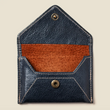 Load image into Gallery viewer, Mini Envelope Leather Wallet with RFID Protection - Dark Jade