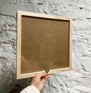 11x11 Natural Wood Frame Glass