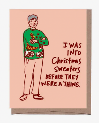 Sweater Lady Card - LF7