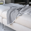Load image into Gallery viewer, Eco Herringbone Throw - Marine / Milk