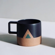 Load image into Gallery viewer, Wolf Ceramics Forest Mountain Mug Black