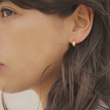 Load image into Gallery viewer, Lithic Earrings Gold Vermeil