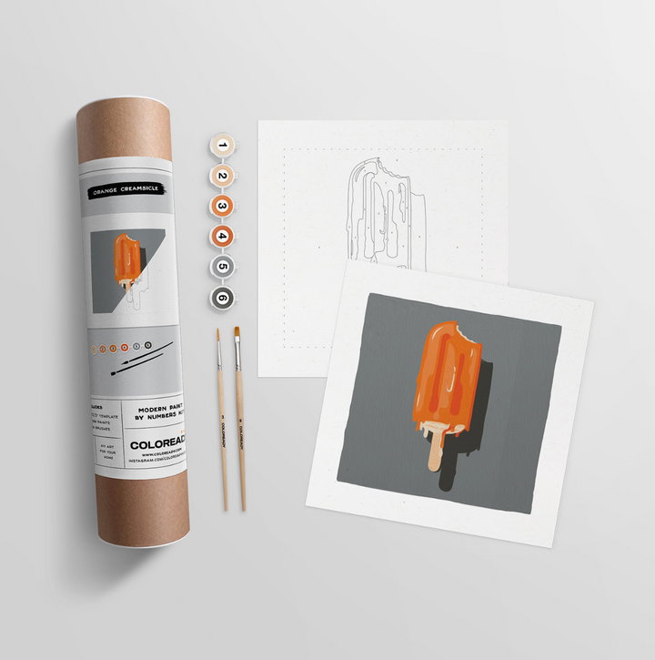 Orange Creamsicle Paint-By-Numbers Kit