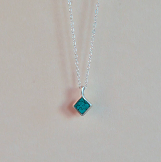 Mesa Necklace - Turquoise & Sterling Silver