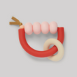 Load image into Gallery viewer, Arch Ring Teether - Rose