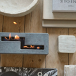 Load image into Gallery viewer, XL Table Top Concrete Fireplace - Silver