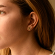 Load image into Gallery viewer, Brass Stud Earrings - EA-TS-14