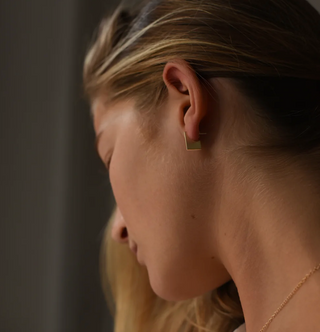 Brass Stud Earring - EA-TS-32