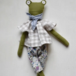 Load image into Gallery viewer, Fern the Frog Stuffed Toy - Floral Pants