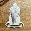 Load image into Gallery viewer, Bernie in Mittens Statue Sticker