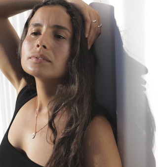 Ripple Necklace - Sterling Silver with Gold Chain