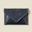 Load image into Gallery viewer, Mini Envelope Leather Wallet with RFID Protection - Dark Jade