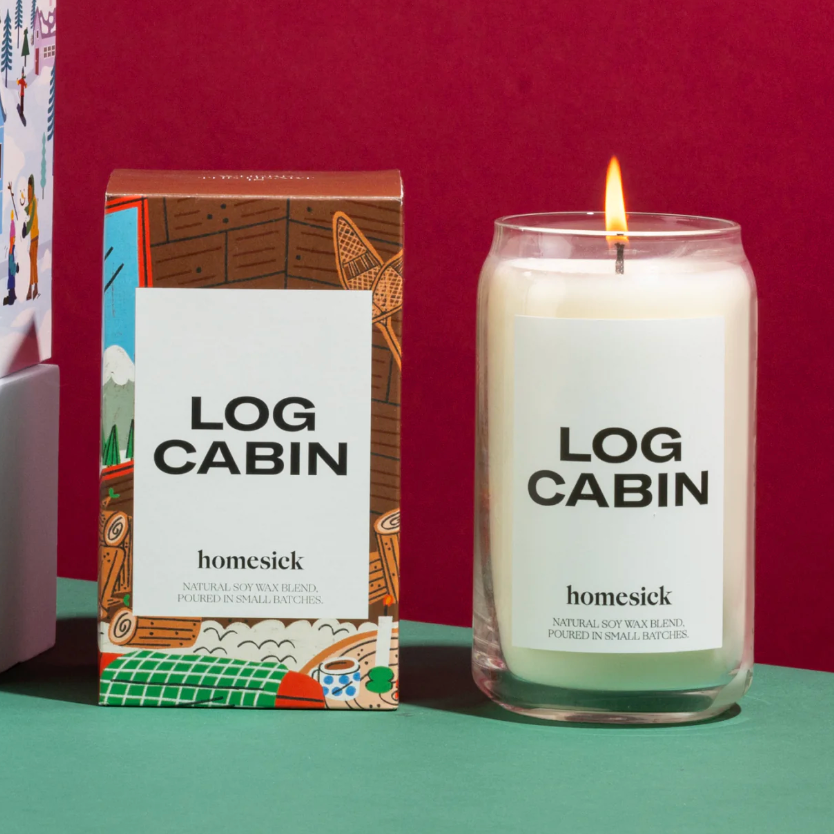 Log Cabin Candle