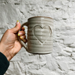 Load image into Gallery viewer, Laura White Pottery Custom Bare Rim Big Mug - Heart