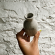 Load image into Gallery viewer, Laura White Pottery Mini Bottle Milk - VT Stamp