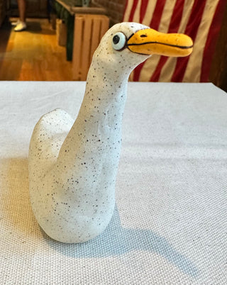 Victory Pottery Ceramic Silly Goose Figurine