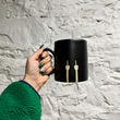 Load image into Gallery viewer, Rory Pots Middle Finger Mug Black