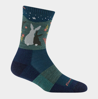 Darn Tough Women's Critter Club Bunny Sock - Eclipse