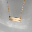 Load image into Gallery viewer, Camel's Hump Bar Necklace -14k Gold Fill