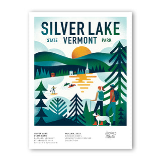 Vermont Parks Collection Print: Silver Lake State Park 12x16