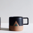 Load image into Gallery viewer, Wolf Ceramics Forest Mountain Mug Black