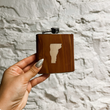 Load image into Gallery viewer, Cedar Flask with Vermont State Inlay - 6oz