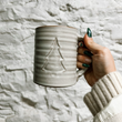 Load image into Gallery viewer, LAURA WHITE POTTERY Bare Rim Mug - Pine Tree
