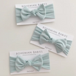 Load image into Gallery viewer, Baby Bow Headband - Mint Chip