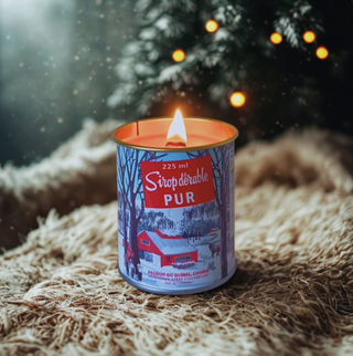 Small Maple Candle in Maple Tin - Wooden Wick 225ml