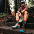 Load image into Gallery viewer, Darn Tough Men's Chasing Waterfalls Micro Crew Lightweight Hiking Sock - 5020 Earth
