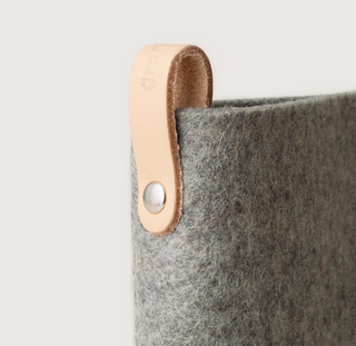 Classic Merino Wool Eyeglass Sleeve - Granite